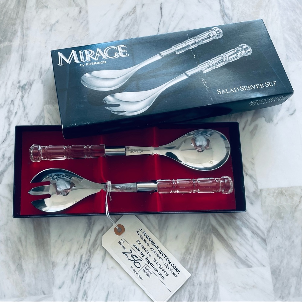 Mirage by Robinson Salad Server Set - Salad Spoon and Pronged Salad Spoon JAPAN